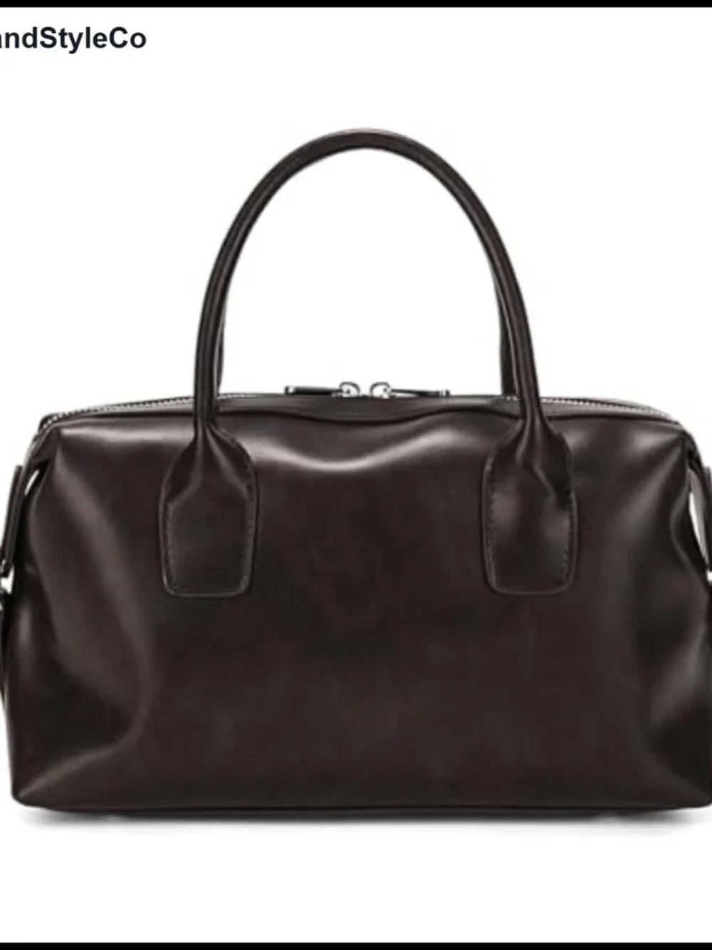 Vegan Leather Hobo Bag with Top Handle, Crossbody Shoulder Purse, Boston Bucket